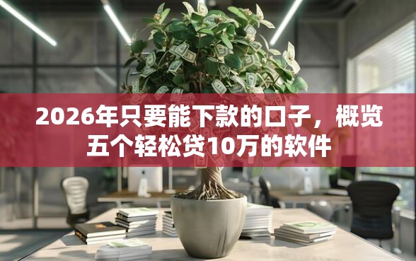 2026年只要能下款的口子，概览五个轻松贷10万的软件