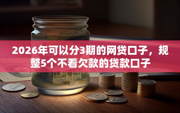 2026年可以分3期的网贷口子，规整5个不看欠款的贷款口子