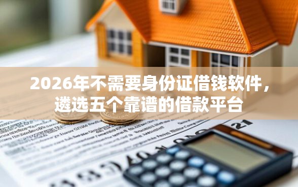 2026年不需要身份证借钱软件，遴选五个靠谱的借款平台