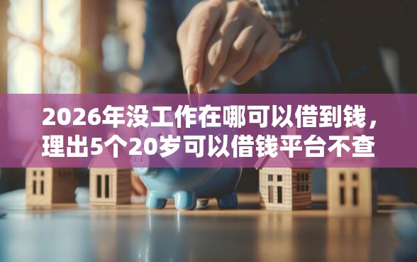 2026年没工作在哪可以借到钱，理出5个20岁可以借钱平台不查征信的口子