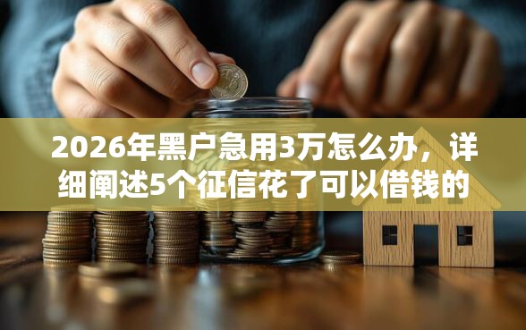 2026年黑户急用3万怎么办,详细阐述5个征信花了可以借钱的网贷平台 2026年黑户急用3万怎么办,详细阐述5个征信花了可以借钱的网贷平台