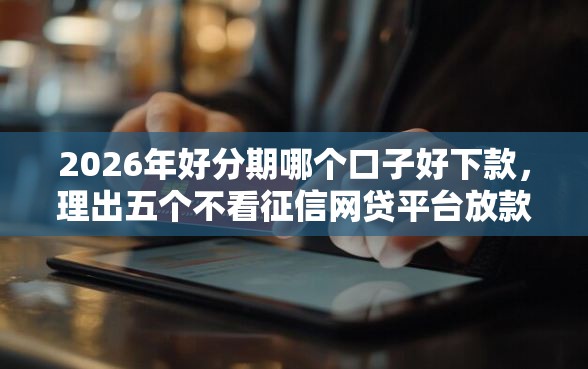 2026年好分期哪个口子好下款，理出五个不看征信网贷平台放款快的口子