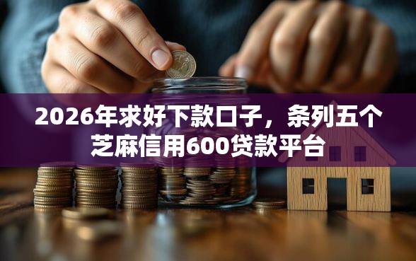 2026年求好下款口子，条列五个芝麻信用600贷款平台