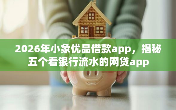 2026年小象优品借款app，揭秘五个看银行流水的网贷app