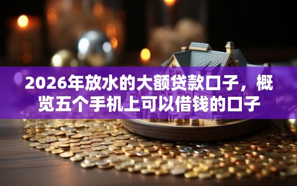 2026年放水的大额贷款口子，概览五个手机上可以借钱的口子