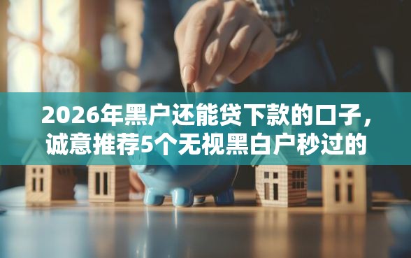 2026年黑户还能贷下款的口子,诚意推荐5个无视黑白户秒过的网贷口子 2026年黑户还能贷下款的口子,诚意推荐5个无视黑白户秒过的网贷口子