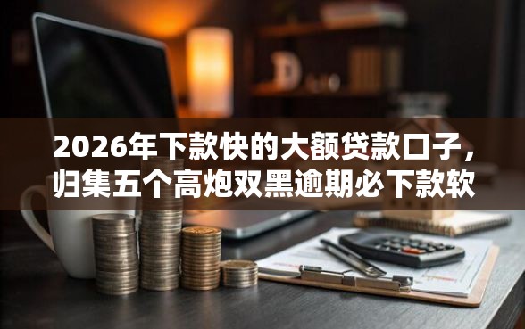 2026年下款快的大额贷款口子，归集五个高炮双黑逾期必下款软件