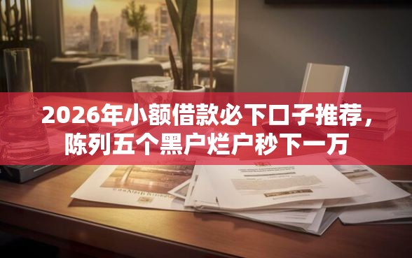 2026年小额借款必下口子推荐，陈列五个黑户烂户秒下一万