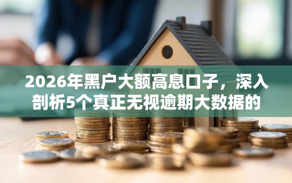 2026年黑户大额高息口子，深入剖析5个真正无视逾期大数据的网贷口子