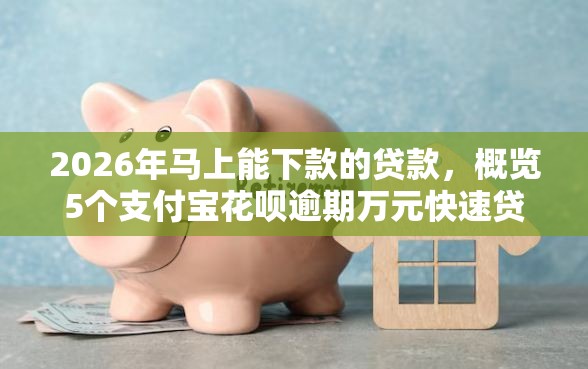 2026年马上能下款的贷款，概览5个支付宝花呗逾期万元快速贷款口子