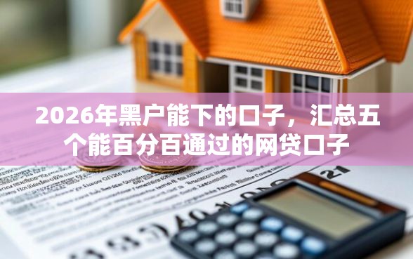 2026年黑户能下的口子，汇总五个能百分百通过的网贷口子