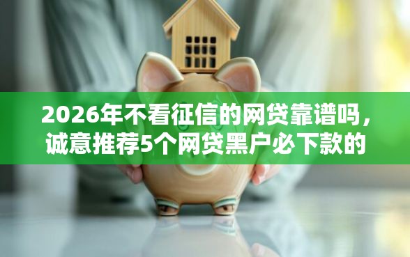 2026年不看征信的网贷靠谱吗，诚意推荐5个网贷黑户必下款的口子