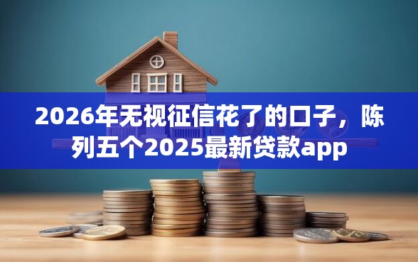2026年无视征信花了的口子，陈列五个2025最新贷款app