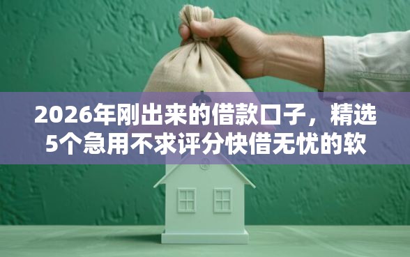 2026年刚出来的借款口子，精选5个急用不求评分快借无忧的软件