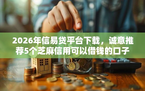 2026年信易贷平台下载，诚意推荐5个芝麻信用可以借钱的口子