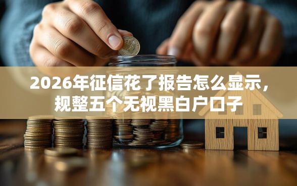 2026年征信花了报告怎么显示，规整五个无视黑白户口子
