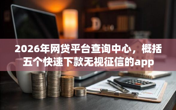 2026年网贷平台查询中心，概括五个快速下款无视征信的app