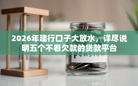 2026年建行口子大放水，详尽说明五个不看欠款的贷款平台