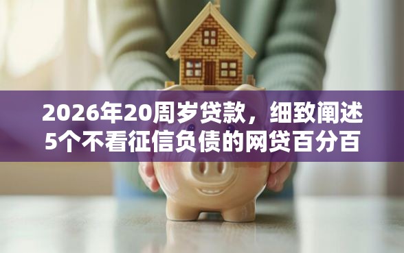 2026年20周岁贷款，细致阐述5个不看征信负债的网贷百分百下款平台