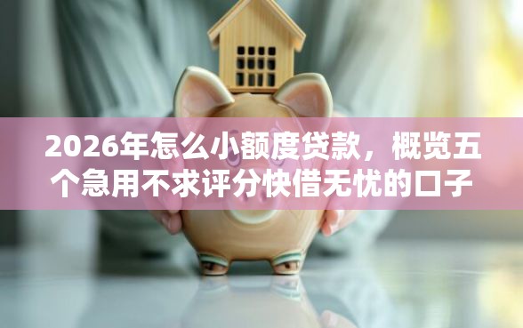 2026年怎么小额度贷款，概览五个急用不求评分快借无忧的口子
