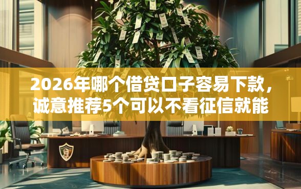 2026年哪个借贷口子容易下款，诚意推荐5个可以不看征信就能下款的平台