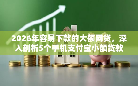 2026年容易下款的大额网贷，深入剖析5个手机支付宝小额贷款的平台