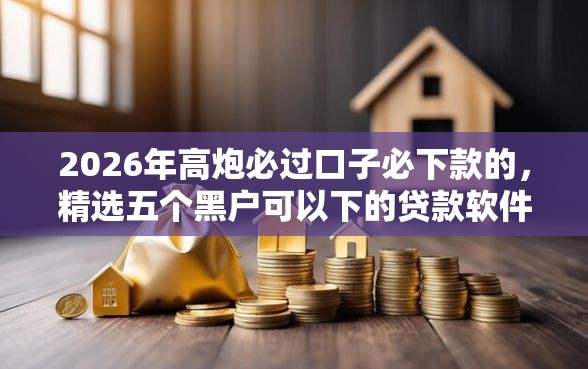 2026年高炮必过口子必下款的，精选五个黑户可以下的贷款软件