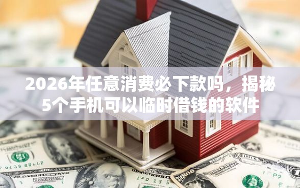 2026年任意消费必下款吗，揭秘5个手机可以临时借钱的软件