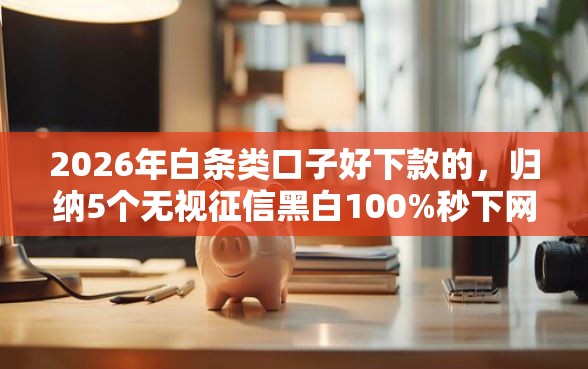 2026年白条类口子好下款的，归纳5个无视征信黑白100%秒下网贷平台