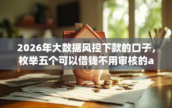 2026年大数据风控下款的口子，枚举五个可以借钱不用审核的app