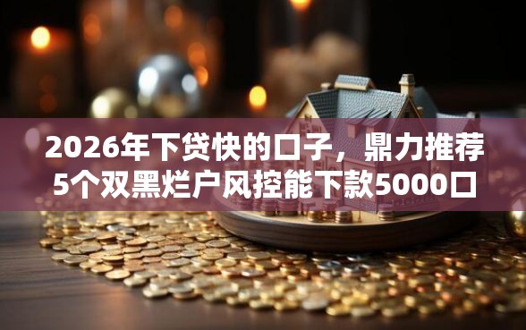 2026年下贷快的口子，鼎力推荐5个双黑烂户风控能下款5000口子