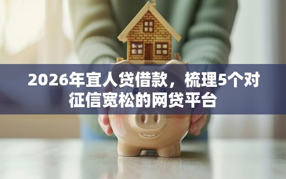 2026年宜人贷借款，梳理5个对征信宽松的网贷平台
