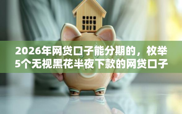 2026年网贷口子能分期的，枚举5个无视黑花半夜下款的网贷口子