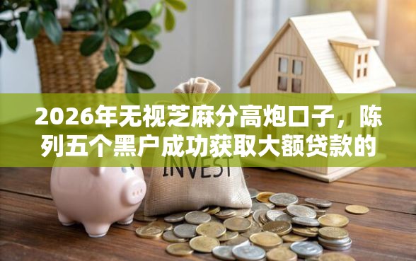 2026年无视芝麻分高炮口子，陈列五个黑户成功获取大额贷款的平台