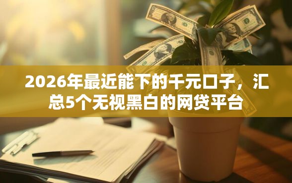 2026年最近能下的千元口子，汇总5个无视黑白的网贷平台