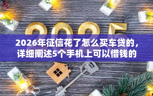 2026年征信花了怎么买车贷的，详细阐述5个手机上可以借钱的软件