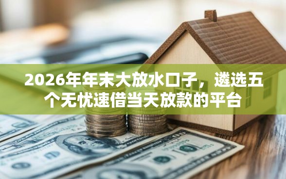 2026年年末大放水口子,遴选五个无忧速借当天放款的平台 2026年年末大放水口子,遴选五个无忧速借当天放款的平台