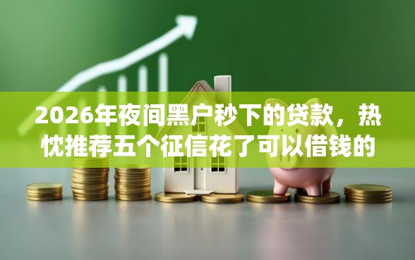 2026年夜间黑户秒下的贷款，热忱推荐五个征信花了可以借钱的网贷app