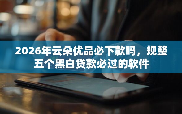 2026年云朵优品必下款吗，规整五个黑白贷款必过的软件