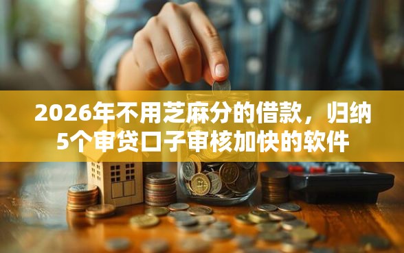 2026年不用芝麻分的借款，归纳5个审贷口子审核加快的软件