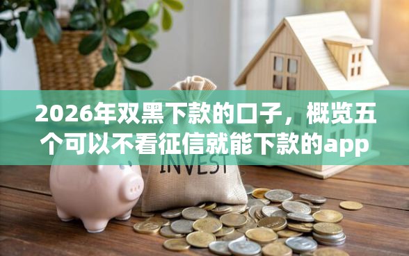 2026年双黑下款的口子，概览五个可以不看征信就能下款的app