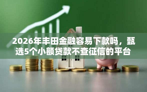 2026年丰田金融容易下款吗，甄选5个小额贷款不查征信的平台