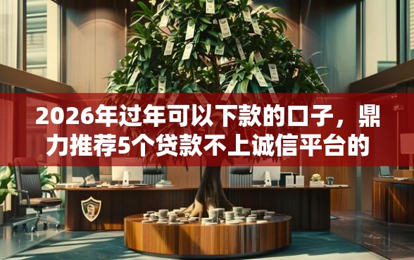 2026年过年可以下款的口子，鼎力推荐5个贷款不上诚信平台的口子