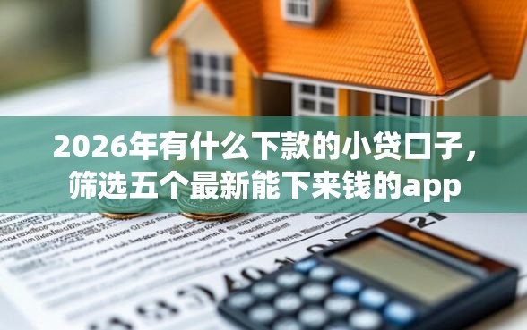 2026年有什么下款的小贷口子，筛选五个最新能下来钱的app