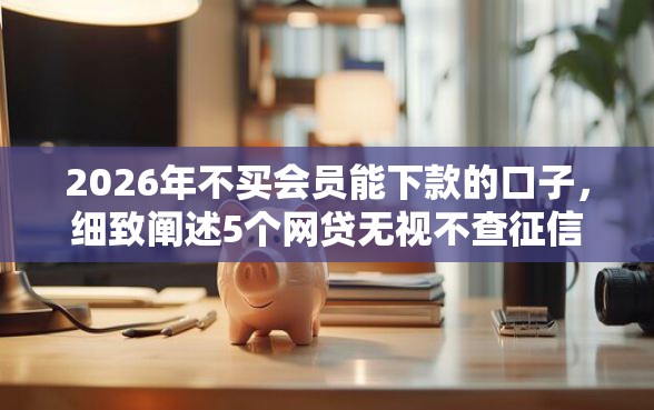 2026年不买会员能下款的口子，细致阐述5个网贷无视不查征信软件