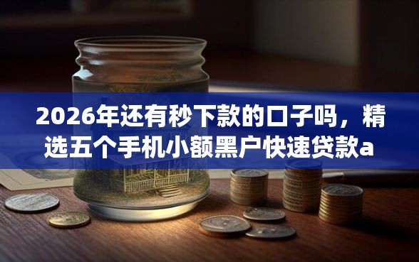 2026年还有秒下款的口子吗，精选五个手机小额黑户快速贷款app