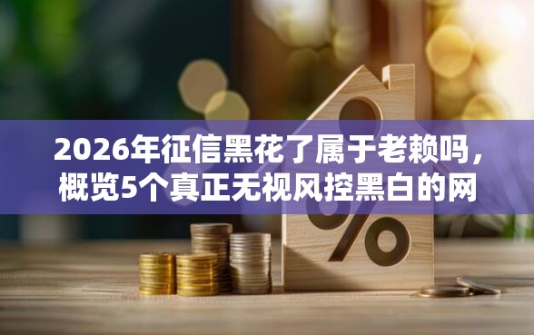 2026年征信黑花了属于老赖吗，概览5个真正无视风控黑白的网贷软件