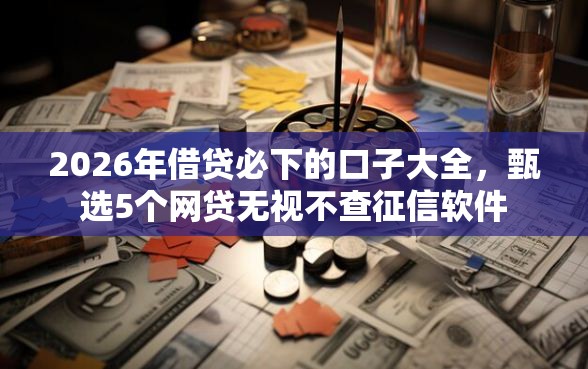 2026年借贷必下的口子大全，甄选5个网贷无视不查征信软件