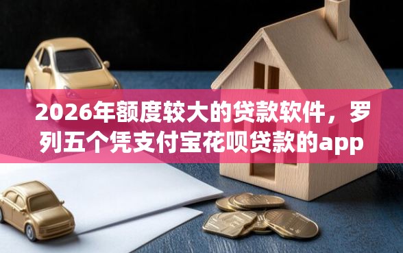 2026年额度较大的贷款软件，罗列五个凭支付宝花呗贷款的app