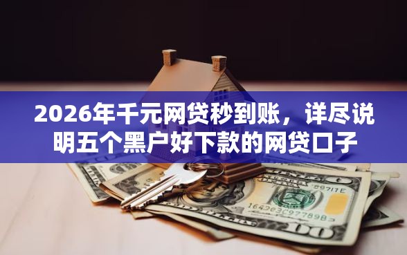 2026年千元网贷秒到账，详尽说明五个黑户好下款的网贷口子